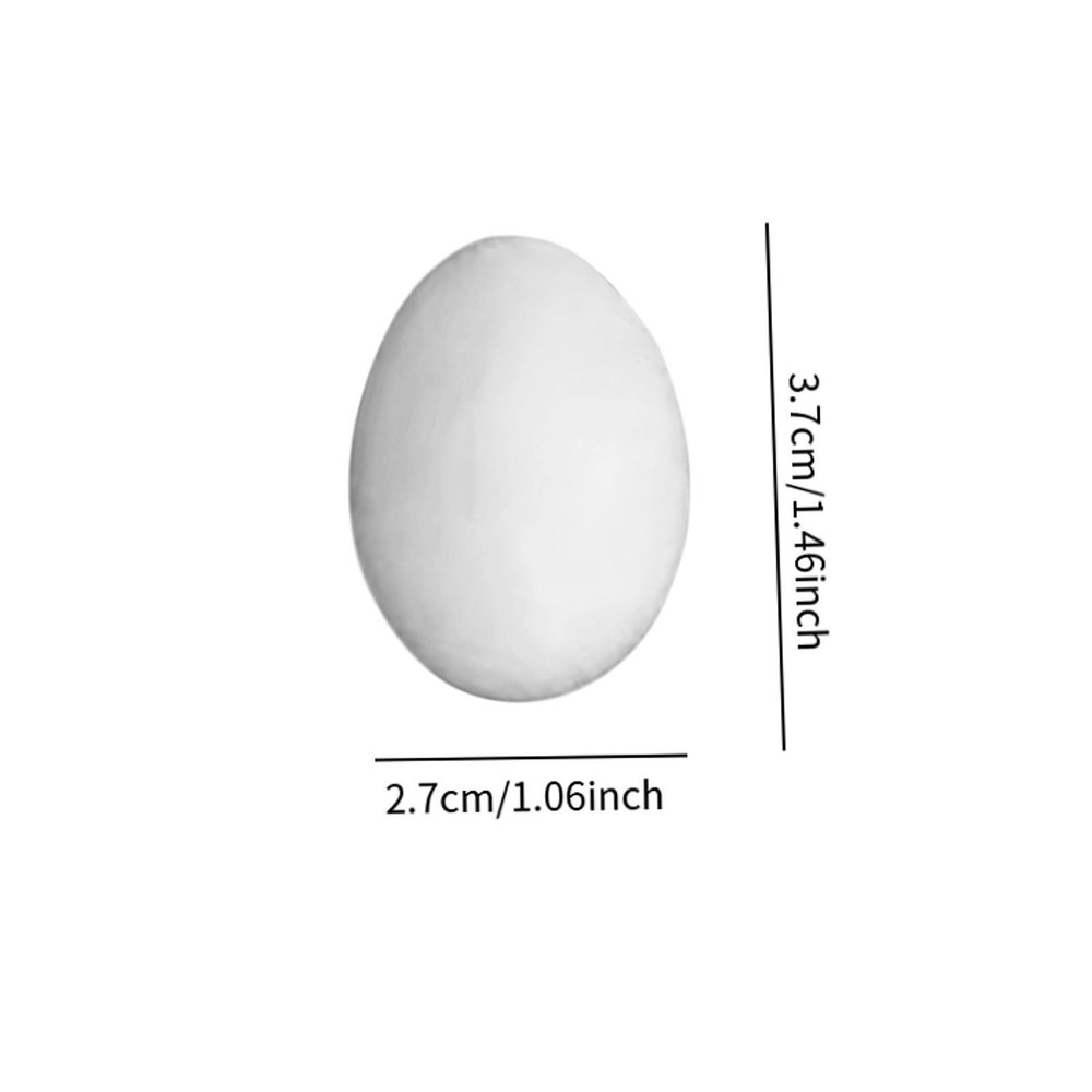 20 Pieces Solid Plastic Simulation Pigeon Eggs for Birds to Stop Laying Eggs