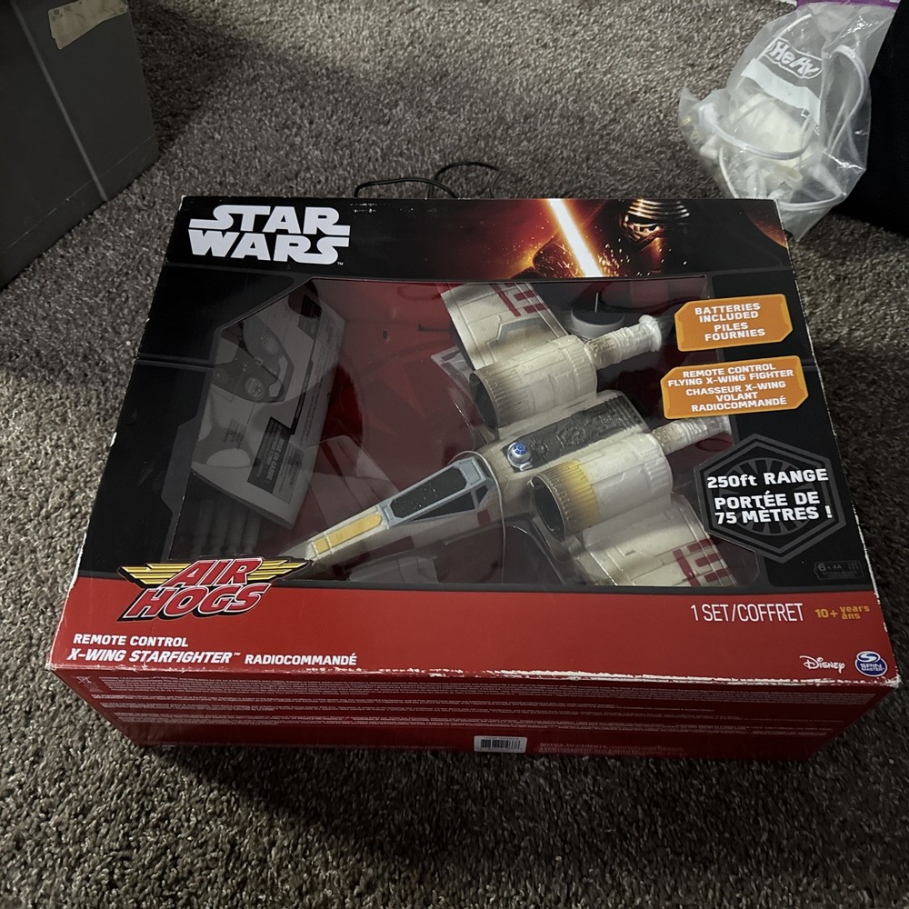 Air Hogs Star Wars Remote Control X-Wing Starfighter. Untested open box