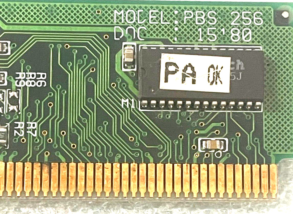 PULLS PBS-256 256K SYNC CACHE MODULE TMTECH T32L3232A-7Q GREEN PCB RM2-CMP54-2