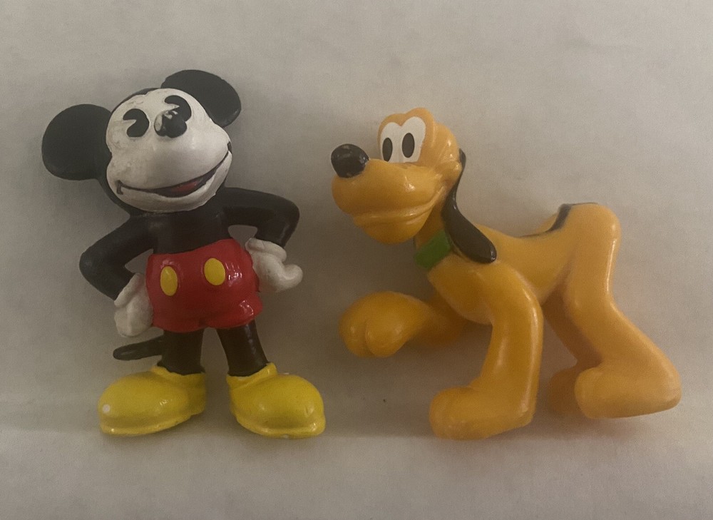 1984 Bully Pie-eyed Mickey Mouse With Additional Pluto figure
