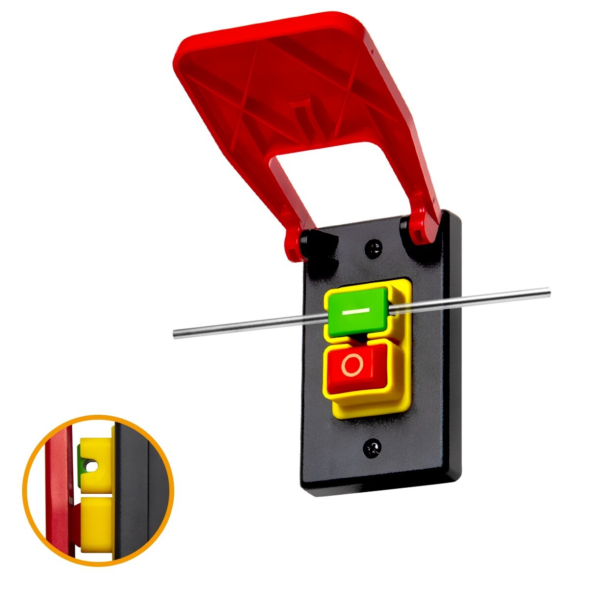 POWERTEC 71054 120V Magnetic Paddle Switch, 1/2 HP, fits Table Saw, Router Table