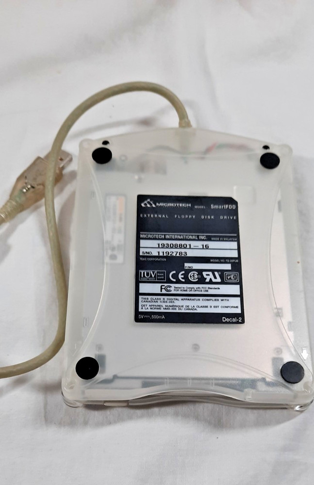 Microtech SmartFDD External USB Floppy Disk Drive For Mac OS