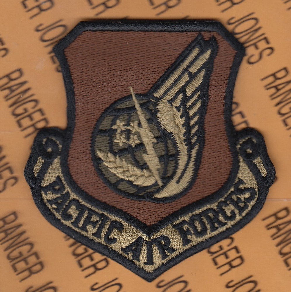 USAF Air Force Pacific Air Forces PAF 3.5" patch OCP NO HOOK c/e C