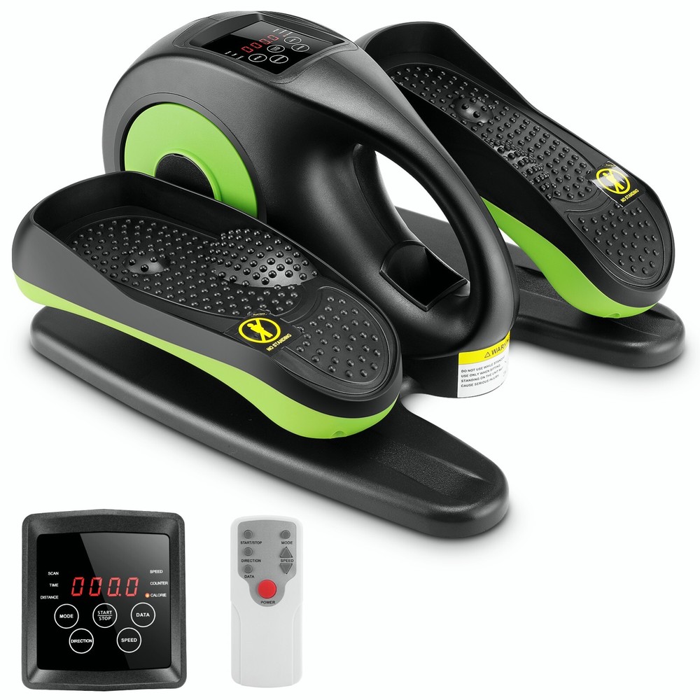 Under Desk Elliptical Machine Mini Elliptical Trainer w/Remote Control & LCD NEW
