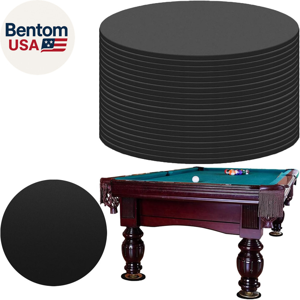 30 Pcs Billiard Pool Table Leg Shims, 3" Diameter Rubber Pool Table Leveling Kit