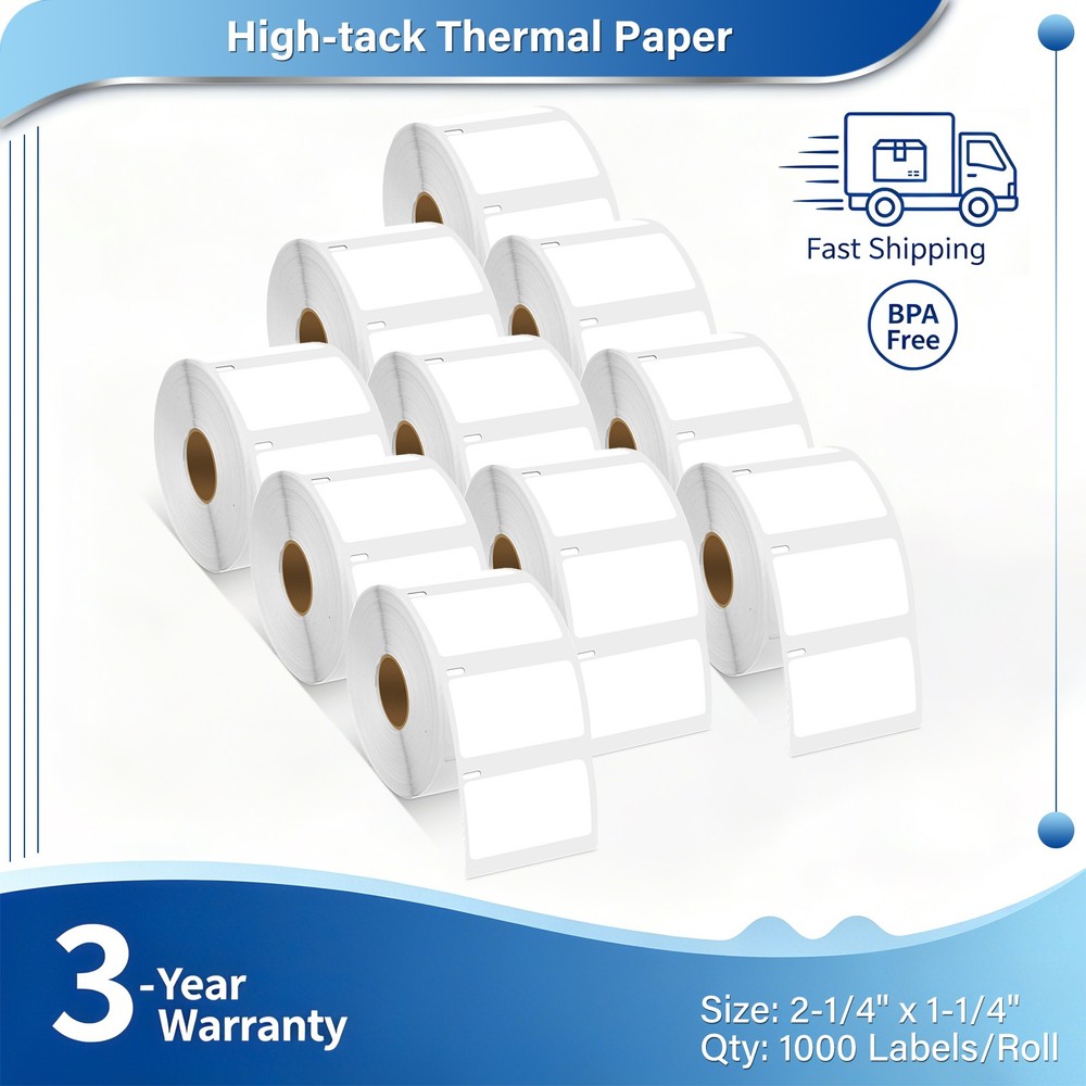 30334 Multipurpose Barcode Labels 2-1/4" x 1-1/4" Replace DYMO Labelwriter 450
