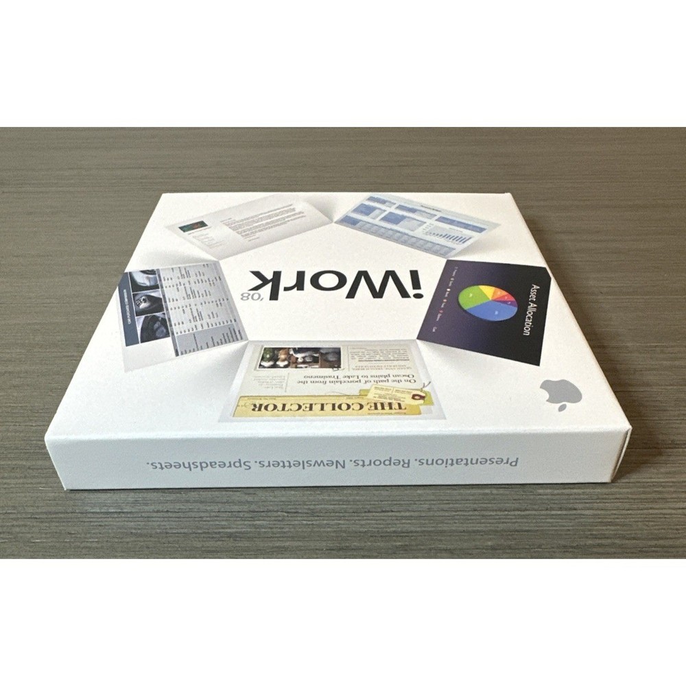 Apple iWork '08 Retail Mac Suite Apps Software UnSealed