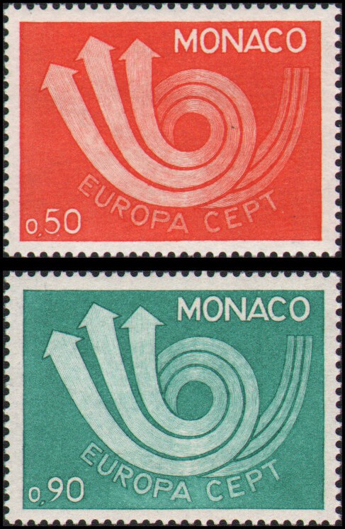 Monaco #866-867 set MNH VF