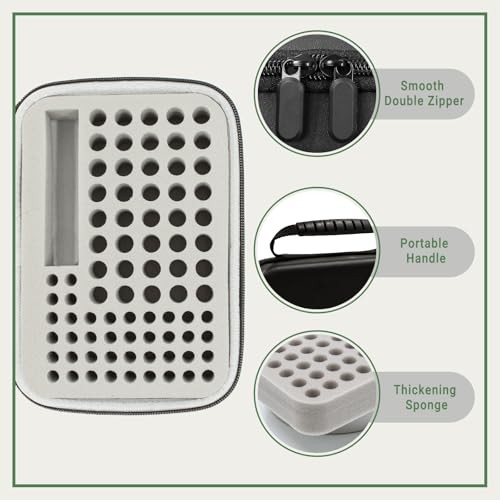 Battery Organizer Storage Case with Tester for AA AAA Button Battery black
