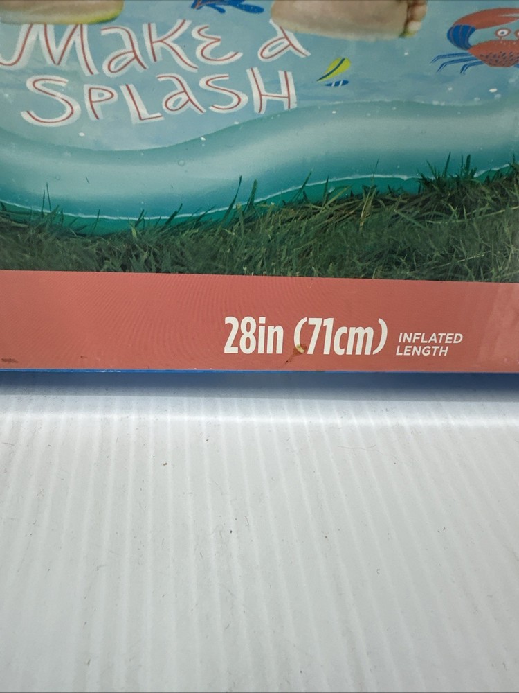 Stack N' Play Teal Inflatable Splash Mat with Removable Canopy 28" By SwimSchool