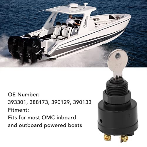 3 Position Ignition Key Switch with 2 Keys, High Efficiency Push to Choke for