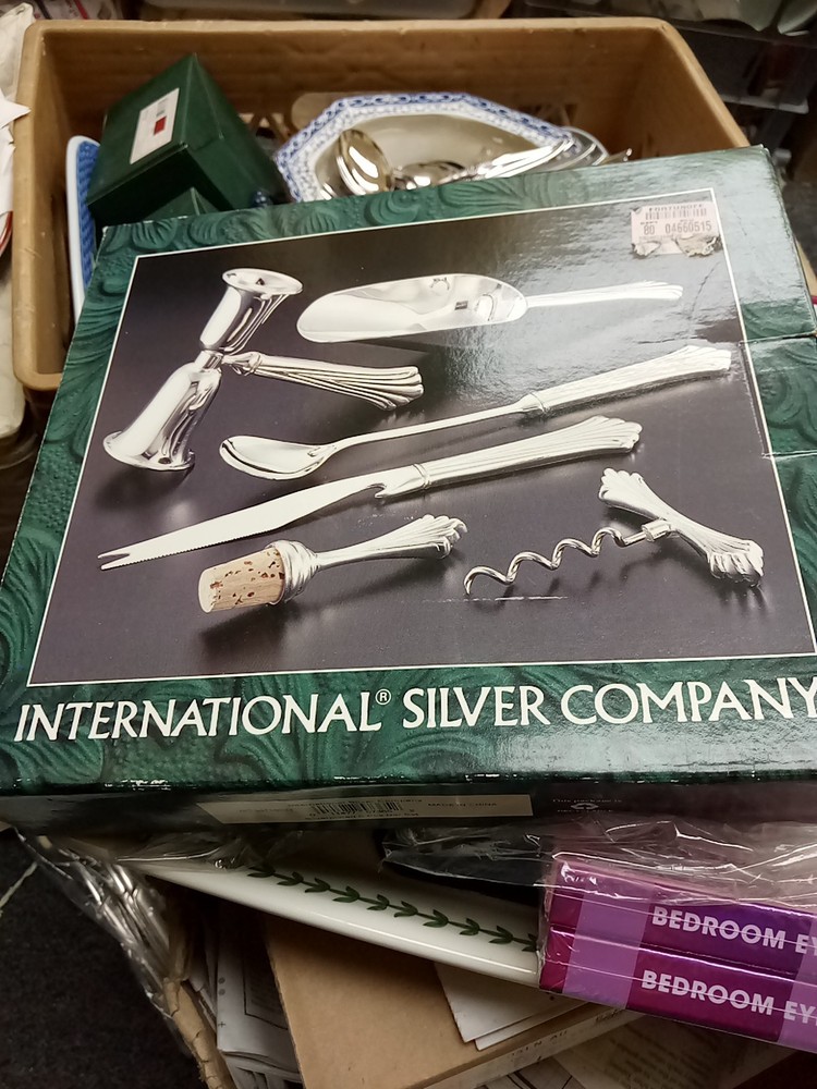 International Silver Company Silverplate ROYAL PLUME 6 Pc Set New In Box
