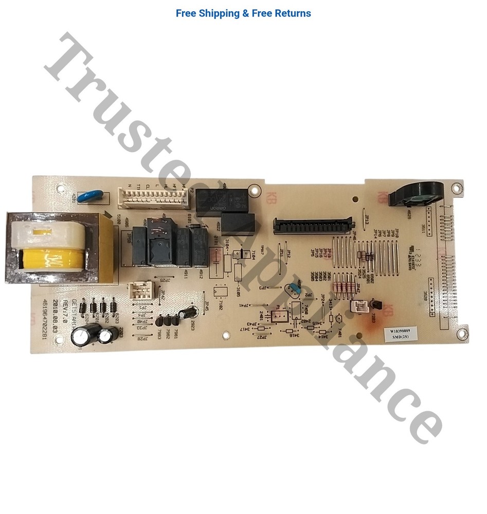 Whirlpool Microwave Main Control Board Electronic Controller PCB W10398089