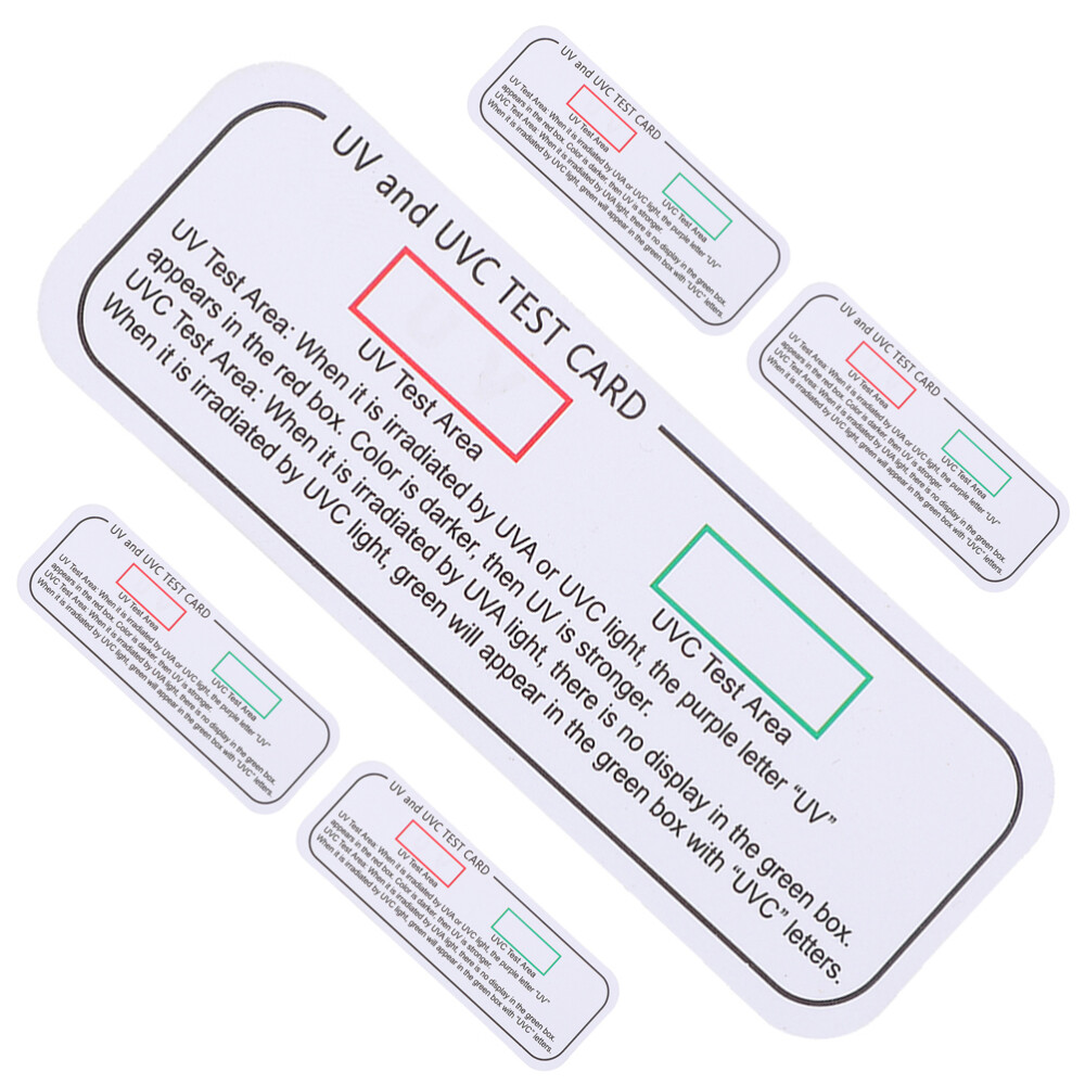 UVC-UVA Testing Cards Light Identifying Tools UVA Testing Strips Indicator Cards