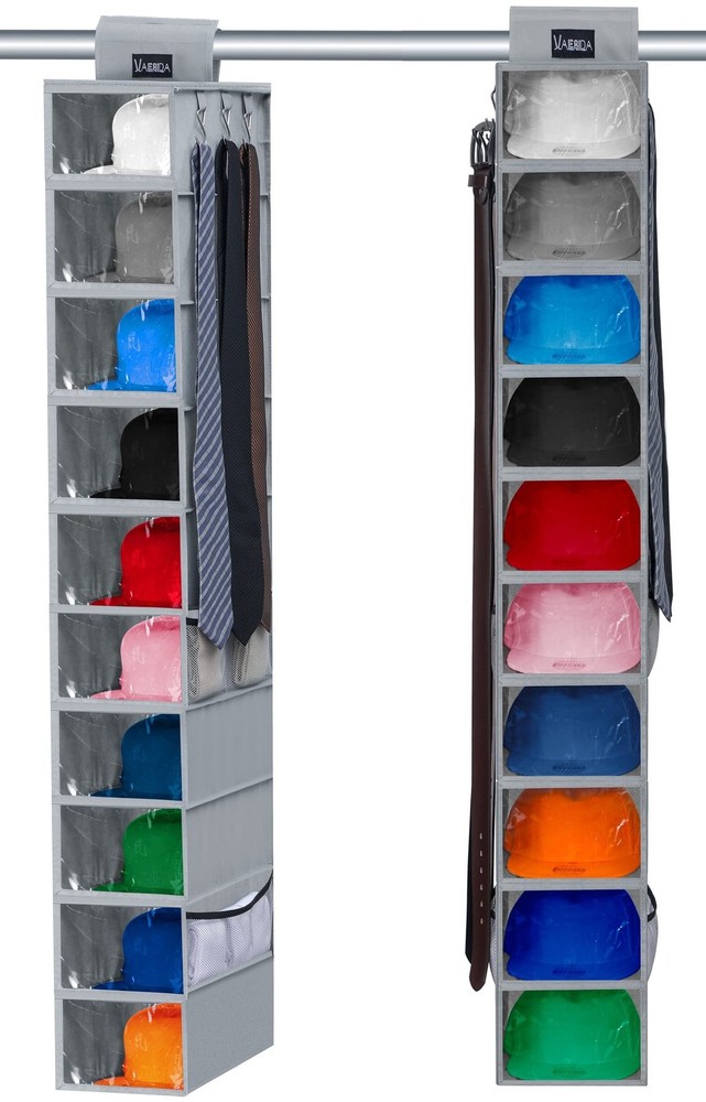 VAESIDA Hat Rack - 10 Shelf Upgraded Version Hat Organizer for Closet with Du...