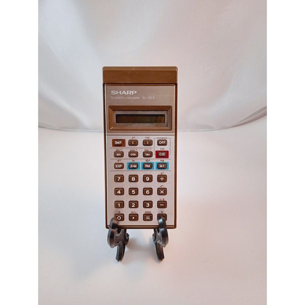 Vintage Sharp Scientific Electronic Calculator EL-503 TESTED & WORKING