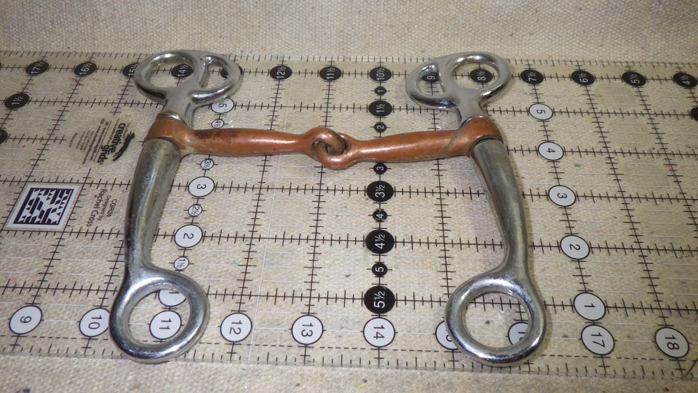4.75" Horse Western tom Thumb Snaffle Copper Bit mouth