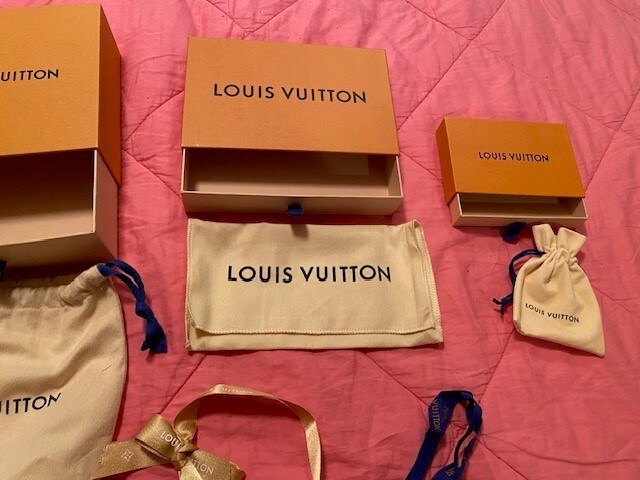 Authentic LOUIS VUITTON LV Gift Box Empty Box "Bundle" (4) boxes