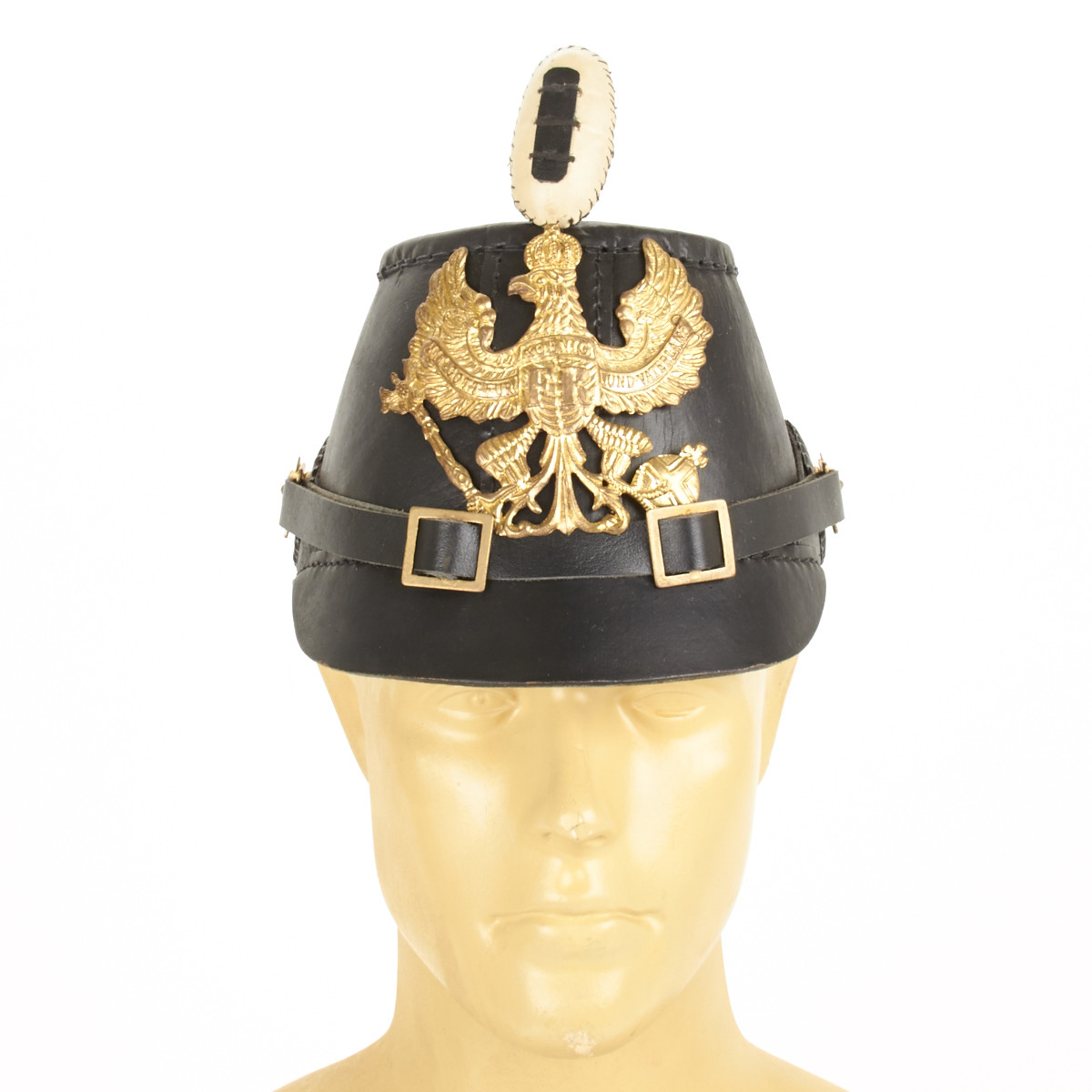 Prussian Jager Enlisted Shako Leather Helmet