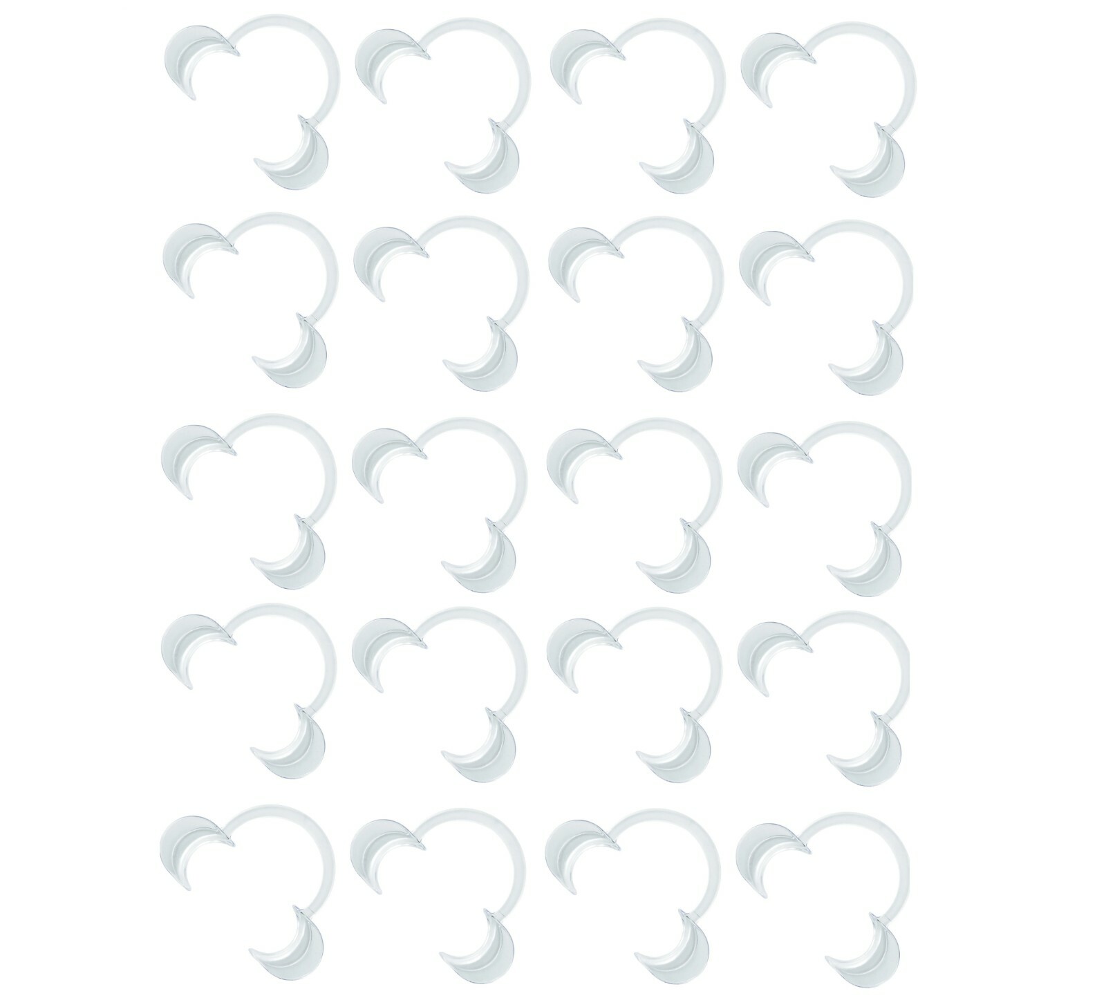 40 Large Teeth Whitening Cheek Retractor, Autoclavable Dental Mouth Opener Game