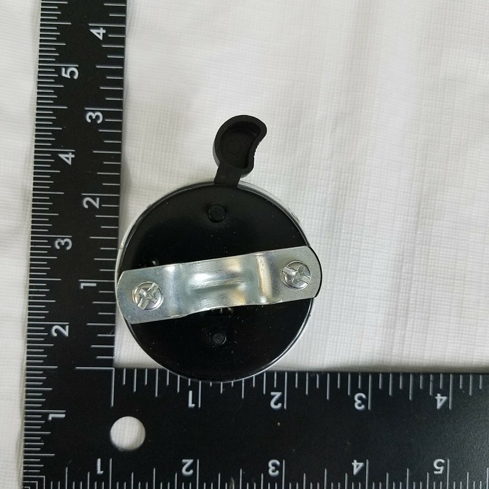 Bicycle Bell white dinged enamel