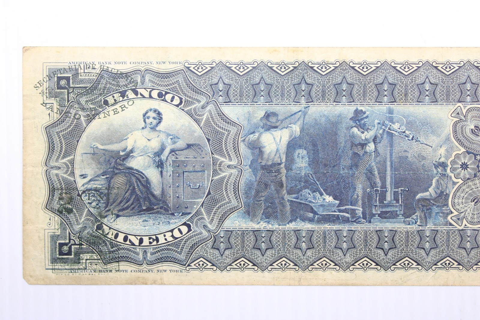 1914 5 PESOS EL BANCO MINERO, MEXICO #0419