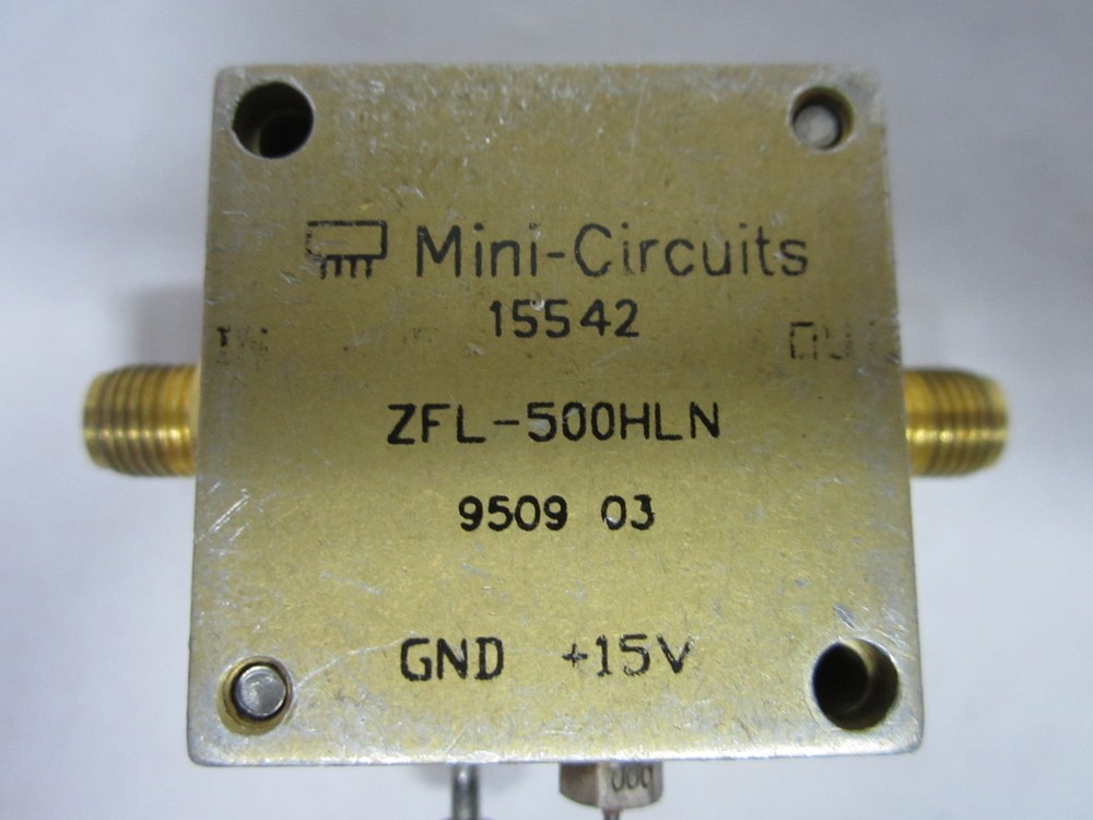 MINI CIRCUITS RF AMPLIFIER FREQUENCY ZFL-500HLN BIN#K1-12