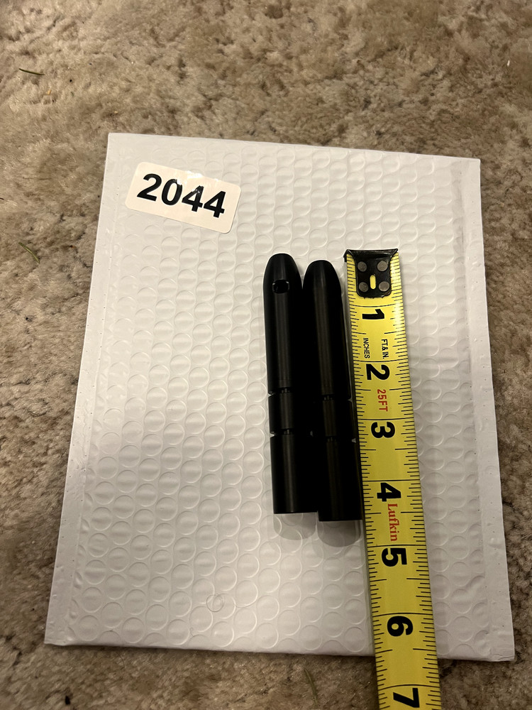 Two Unknown Paintball bolts