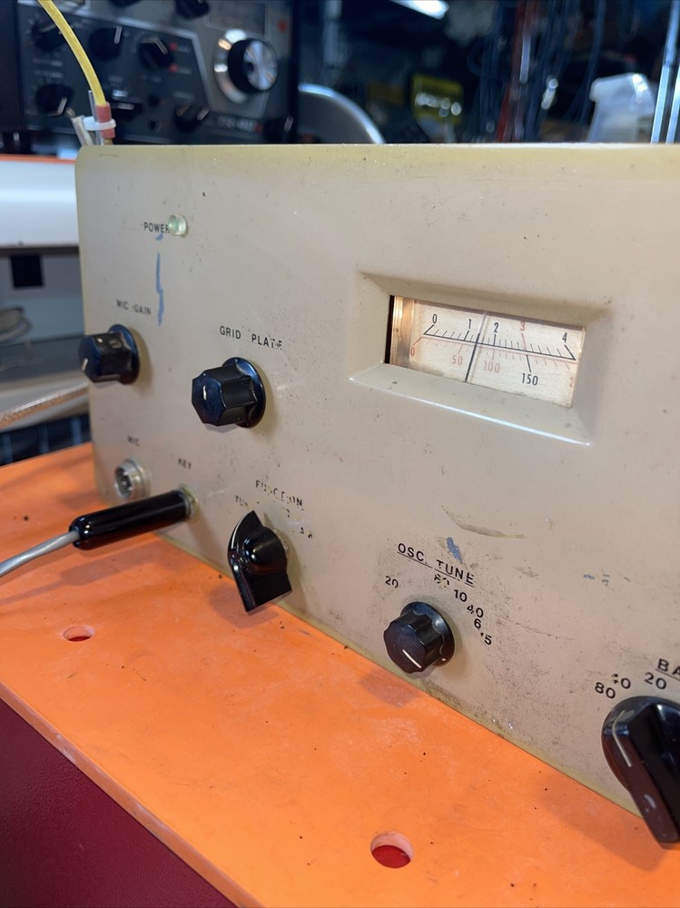 Globe Scout Deluxe Transmitter Rough Shape Works Not Pretty But Rare Switch Burn