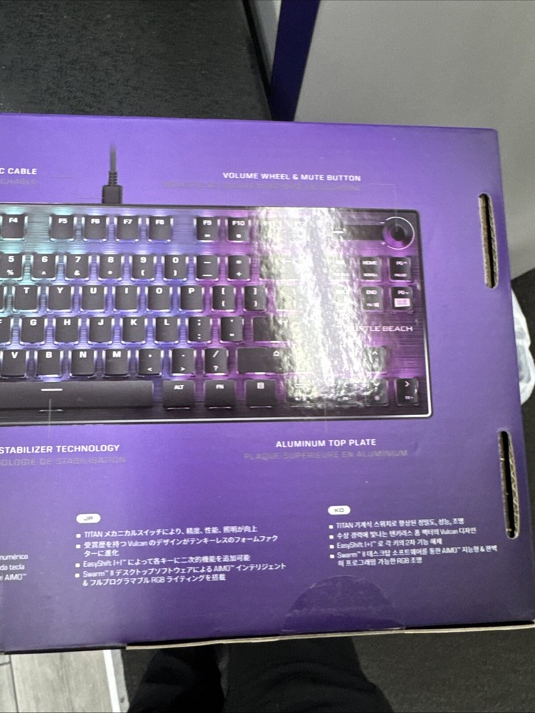 Turtle Beach Vulcan TKL Tenkeyless Linear Mechanical Titan Switch PC Gaming