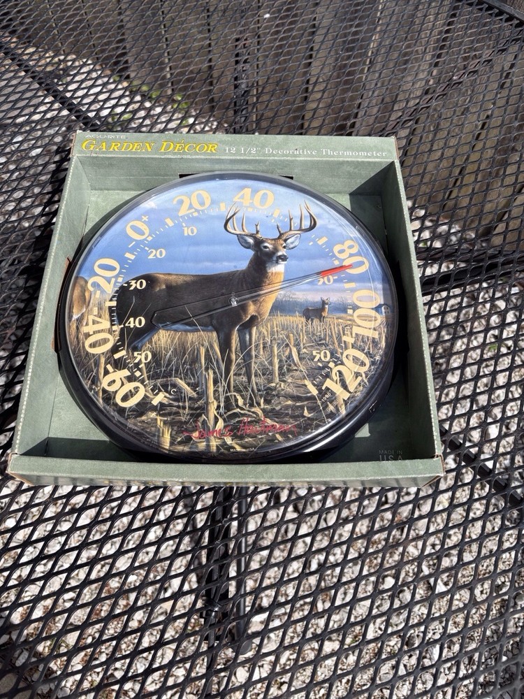 ACURITE 12.5” DEER THERMOMETER NIB