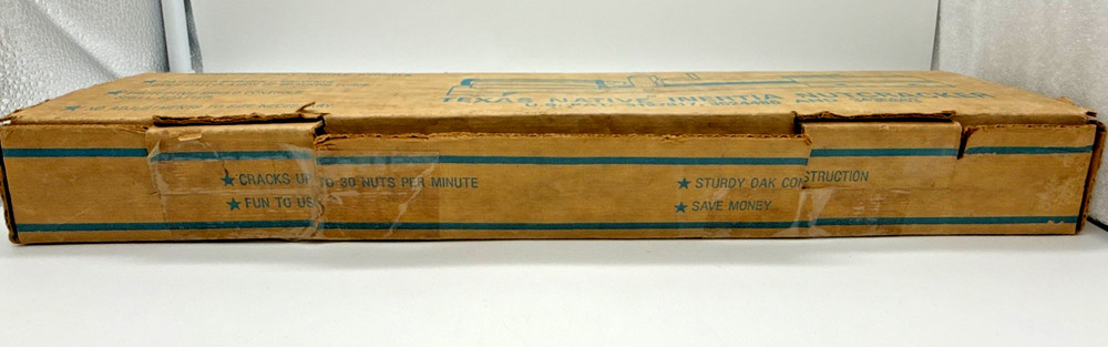 Vintage TEXAS NATIVE INERTIA NUTCRACKER MODEL #7141 Original Box & Instructions