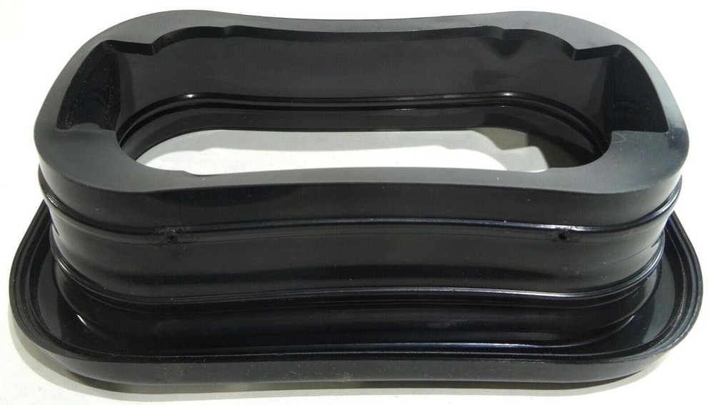 Rectangular Light Grommet Black PVC Open Back GG#80781 Each