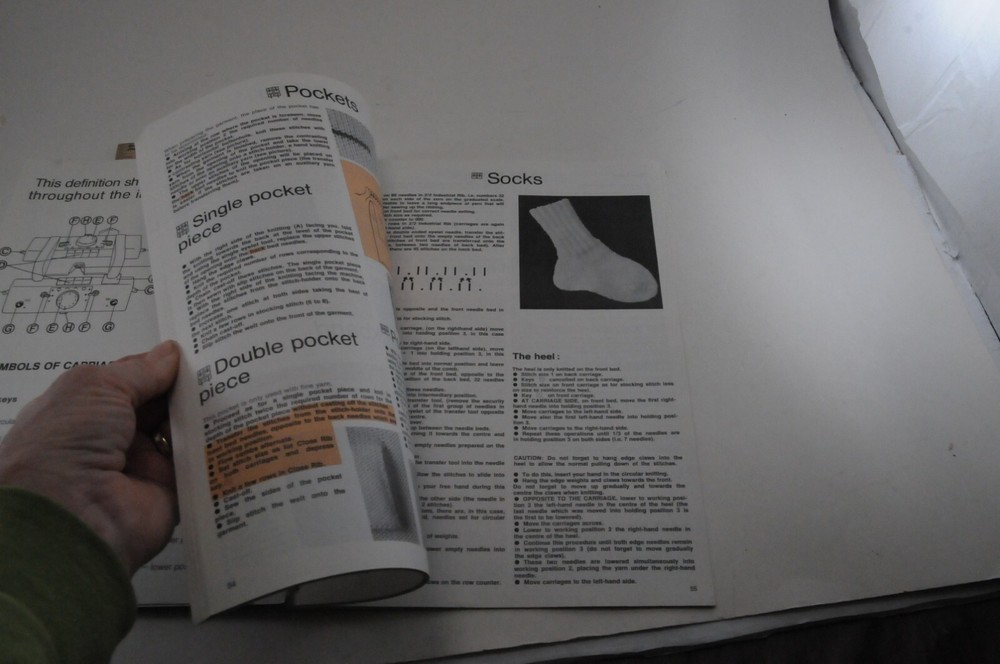 Vintage White Knitting Machine Instruction Book SIT