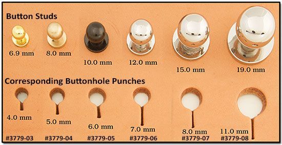 Button Stud 10 mm Screwback Black 11311-17