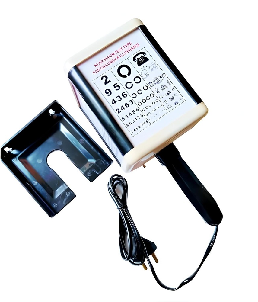 LED Light Near Vision Drum | Eye Testing Chart, Vision Eye Testing Drum In Black