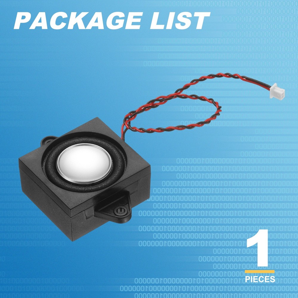 3W 4Ω Mini Speaker, 1PCS Full-Range Portable Micro Loudspeaker, Black Silver