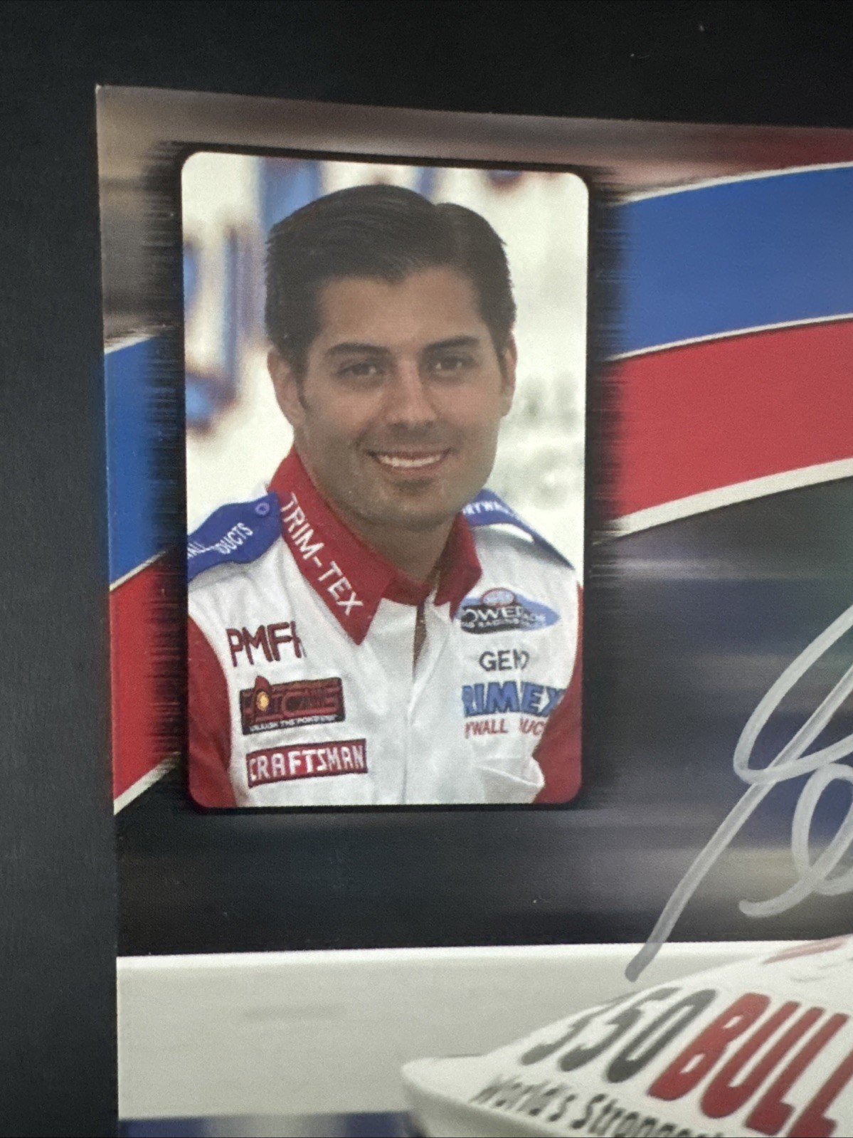 Geno Scali Autographed Racing Card Handout NHRA Pro Stock Motorcycle Trim-Tex