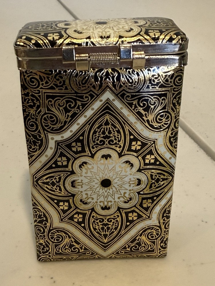 1960s Cigarette Case | Mod Paisley Print