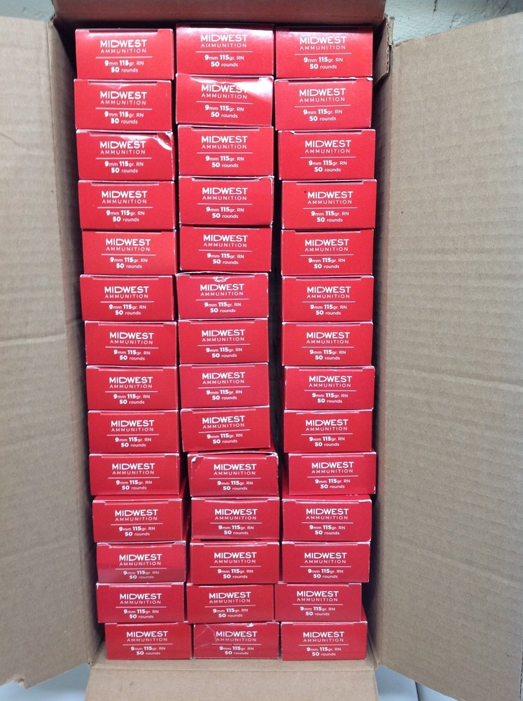9mm used empty midwest ammo boxes with trays