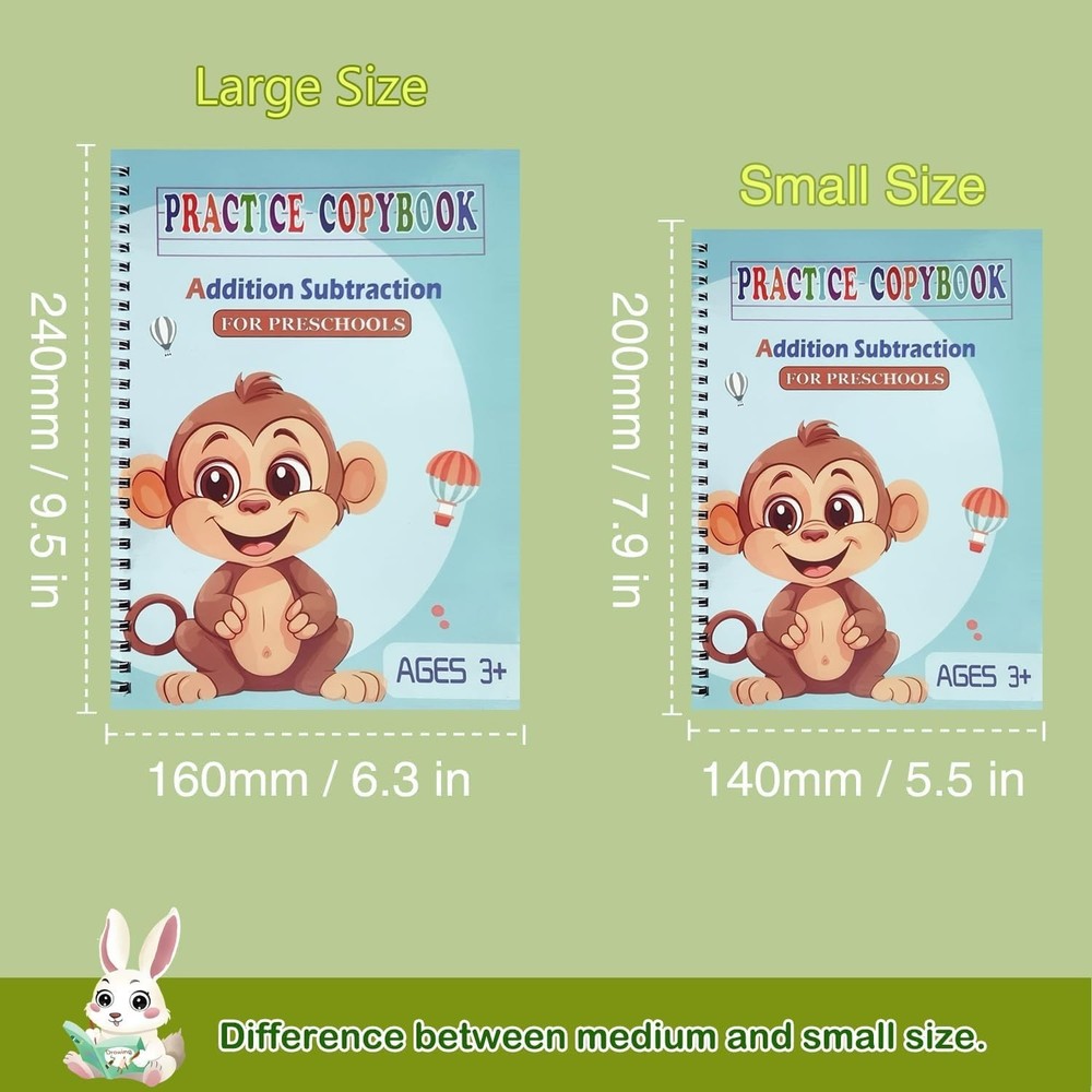 Reusable Grooved Handwriting Workbooks,Magic Copybook,Magic Writing Practice ...