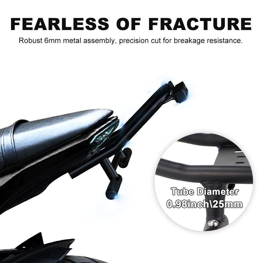 Sub Cage Pegs With Scrape Bar Stunt Parts Black Fit For Kawasaki Z125 2017-2024