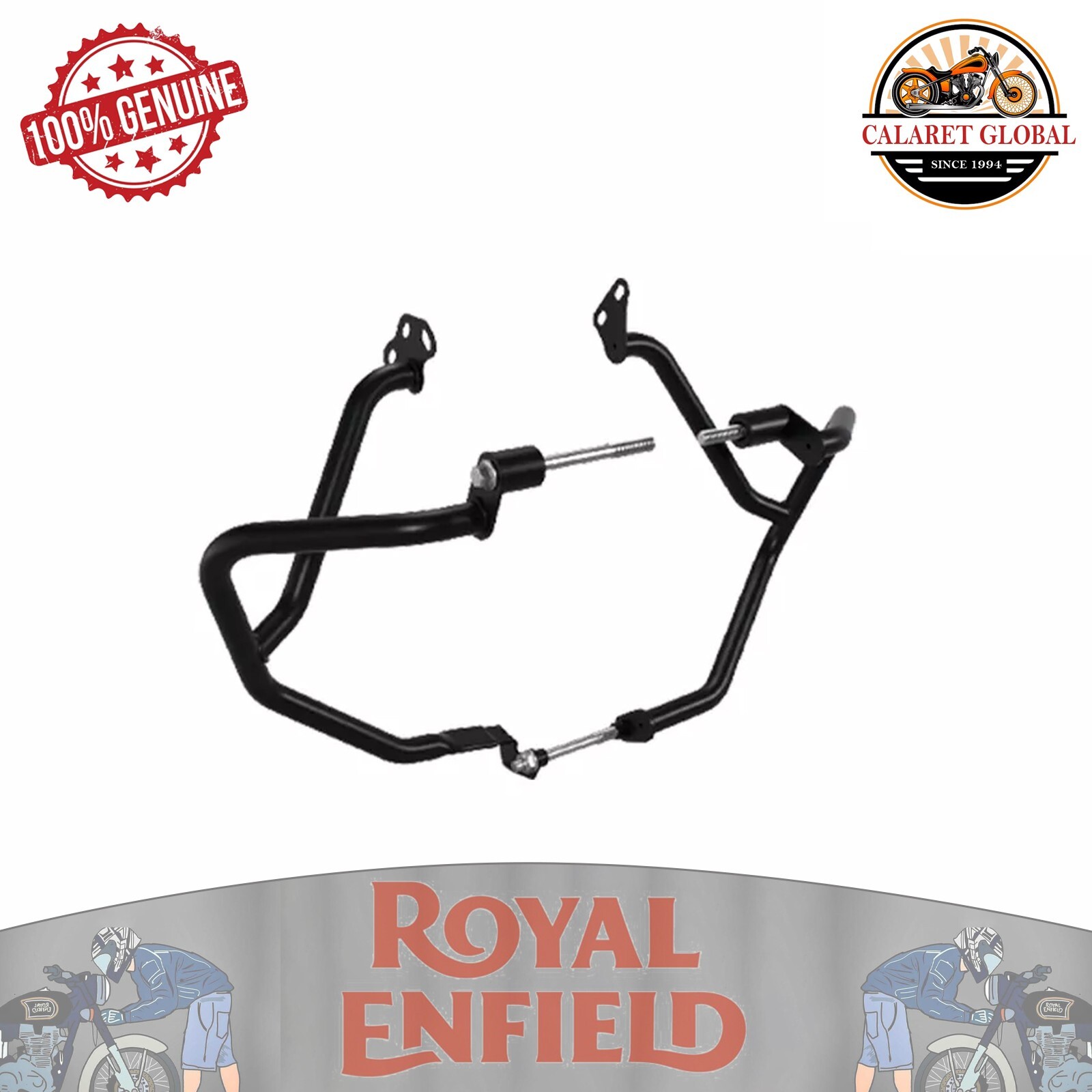 ACCESSORIES FOR ROYAL ENFIELD NEW HIMALAYAN 450 LARGE ENGINE GUARD PROTECTION