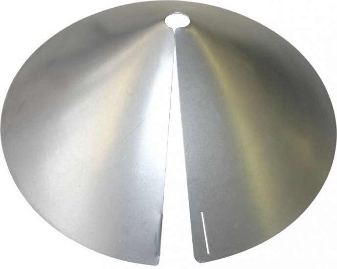 Erva Pole Mount Squirrel Baffle Galvanized Finish  SB8GLV