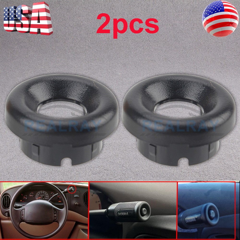 Transmission Overdrive Switch Button Gear Shifter Handle Bezel Cap Ring for Ford