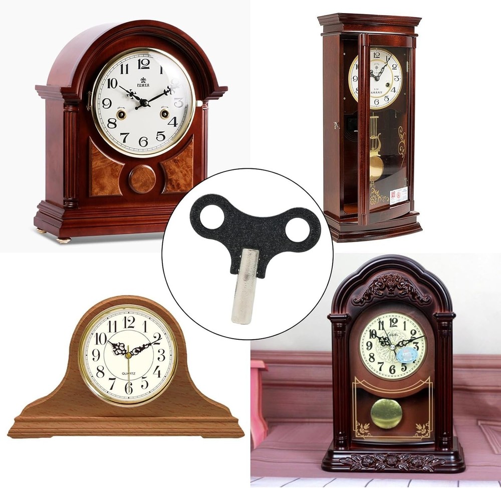 Versatile 2 Pack Clock Winding Keys for Timeless Antique Clock Restoration