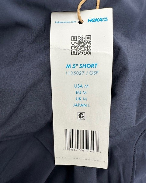 $64 HOKA Men's Running Shorts 5" - 1135027 -Outer Space - Medium - New With Tag