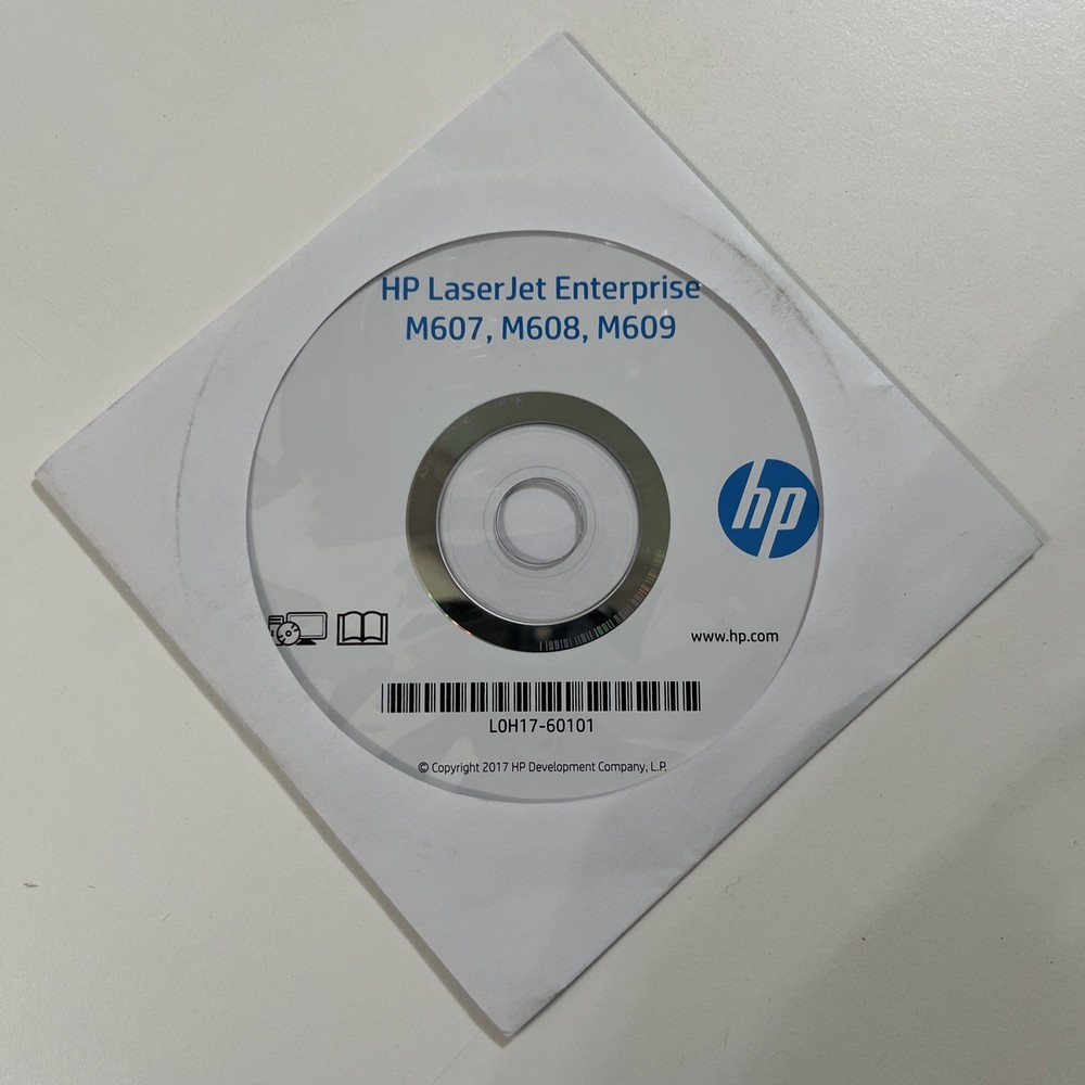 HP LaserJet M607 M608 M609 Setup Installation CD ROM Software Driver Disk