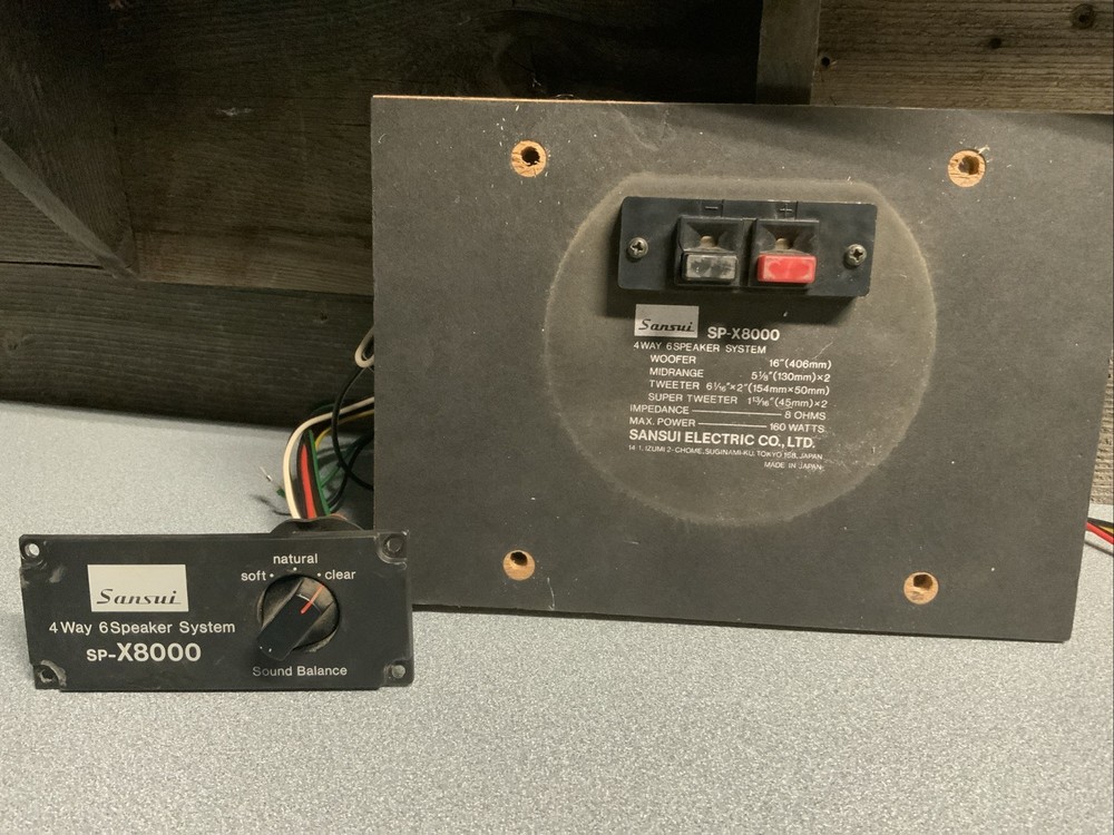 Sansui SP-X8000 Crossover Pulled Working - SELLING AS IS SHOWN