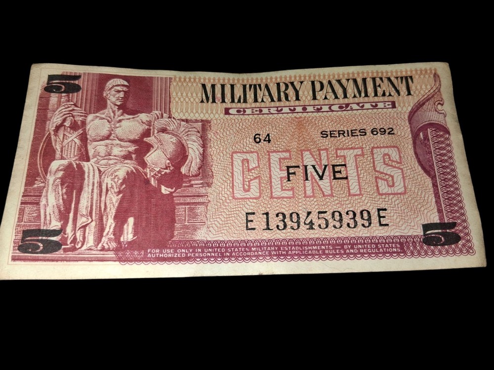 10 Count 5 Cent Military Payment Certificate